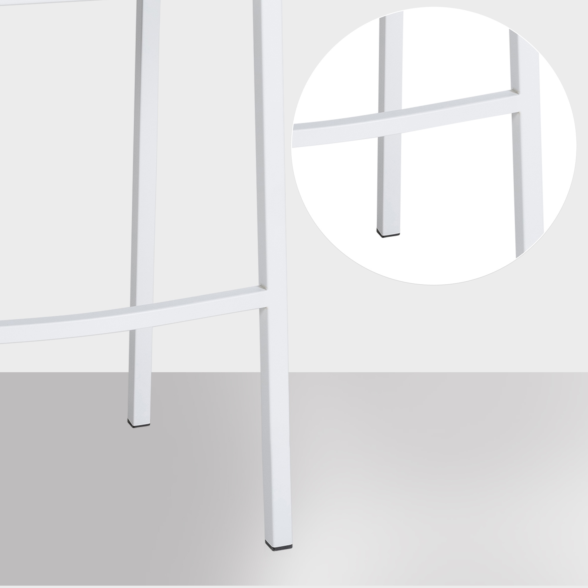 Taburete de Bar Damaso con Fieltro y Base de Cuatro Patas